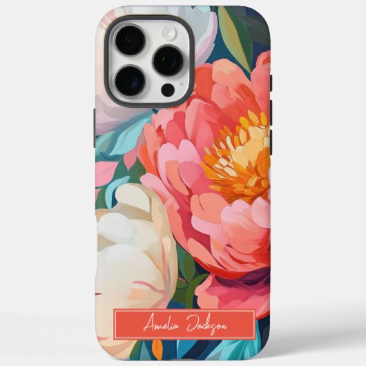 マクシマ鮮やかリストはっきりしたフローラとスタイリッシュ Case-Mate iPhoneケース (裏面)