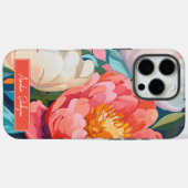 マクシマ鮮やかリストはっきりしたフローラとスタイリッシュ Case-Mate iPhoneケース (裏面 (横))
