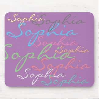 マクシミモダンリスト名前をカスタムするユニークタイポグラフィ マウスパッド