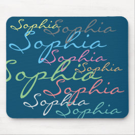 マクシミモダンリスト名前をカスタムするユニークタイポグラフィ マウスパッド