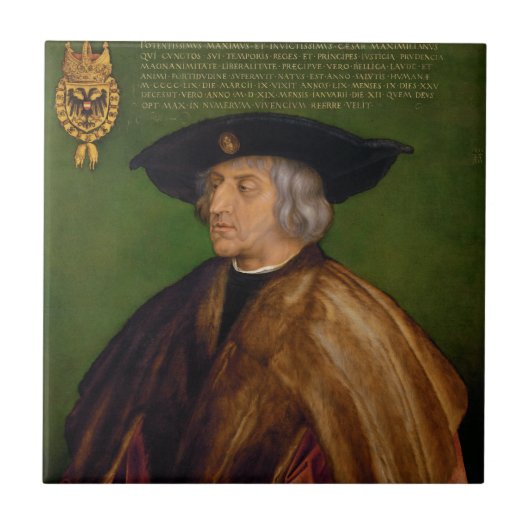 マクシミリアンのポートレートアルブレヒトDurer著I タイル (正面)