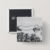 マクシミリアンの勝利の行列からの場面 缶バッジ (正面&裏面)