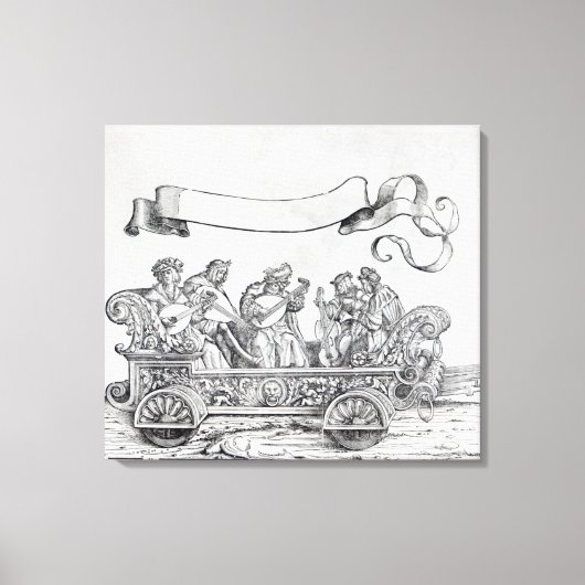 マクシミリアンの勝利の行列の場面 キャンバスプリント (正面)