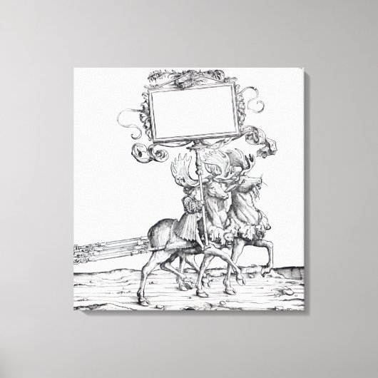 マクシミリアンの勝利の行列の場面 キャンバスプリント (正面)