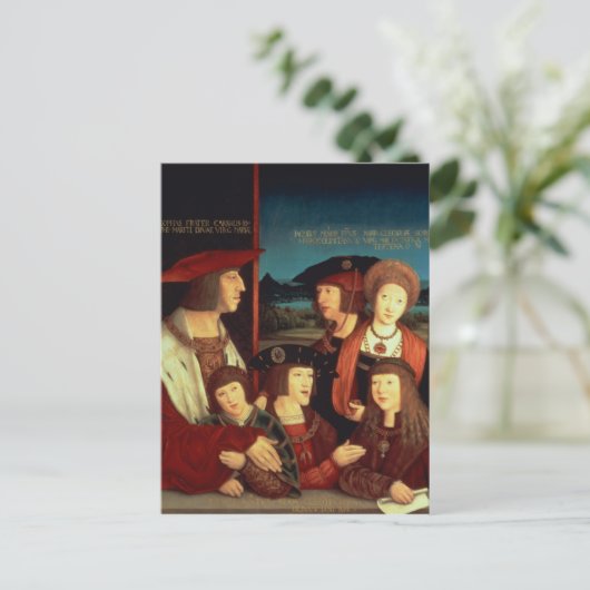 マクシミリアン1世と最初の妻 ポストカード (スタンド正面)