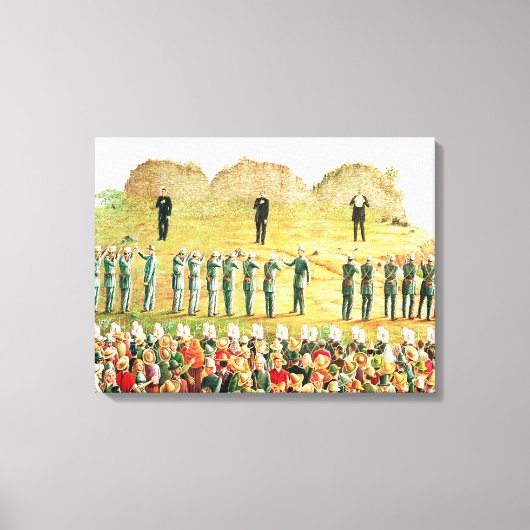 マクシミリアン1世の処刑 キャンバスプリント (正面)