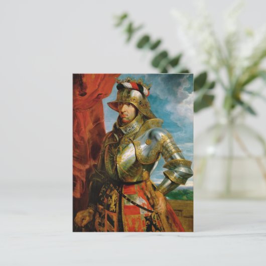 マクシミリアン1聖ローマ皇帝ルベンスのポートレート ポストカード (スタンド正面)