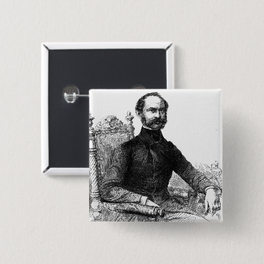 マクシミリアンIIのババリアの王 缶バッジ (正面&裏面)