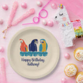 マクズイラストレーショントロピカルテーマパーティー ペーパープレート (パーティー)