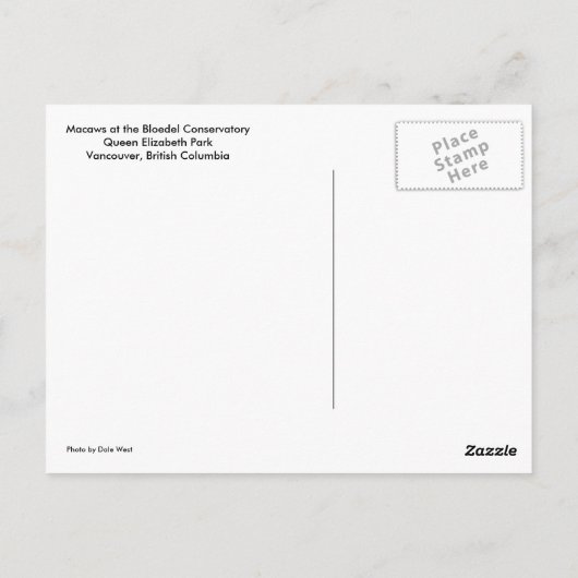 マクズ ポストカード (裏面)