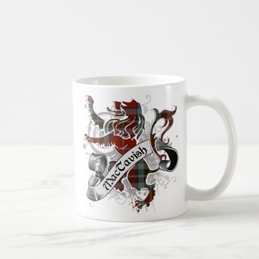 マクタヴィシュタータンチェックライオン コーヒーマグカップ (右)