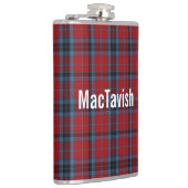 マクタヴィッシュ一族のタータンオーダーメイド フラスク (右)