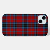 マクタヴィッシュ タータン 赤と青のチェック柄 Case-Mate iPhoneケース (裏面 (横))
