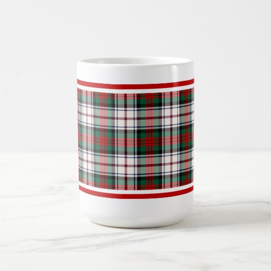マクダフクランドレスタータンチェックスコティッシュプレイド コーヒーマグカップ (中央)