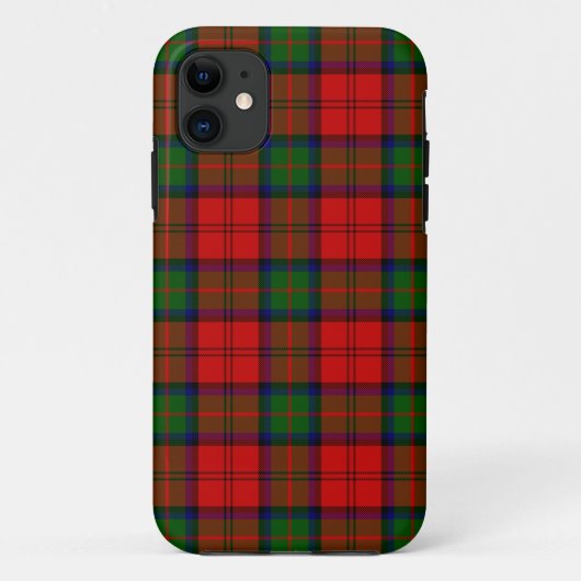 マクダフタータン 赤緑格子 Case-Mate iPhoneケース (裏面)