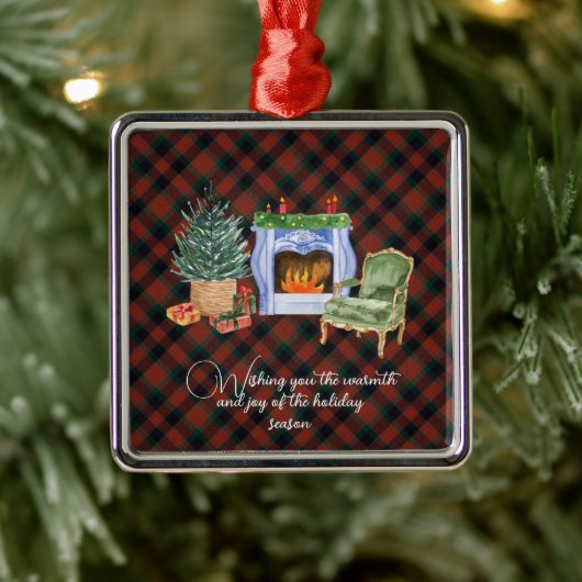 マクダフ狩りモダンオリジナルスコットランドタータンチェック メタルオーナメント (ツリー)