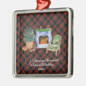 マクダフ狩りモダンオリジナルスコットランドタータンチェック メタルオーナメント (左)