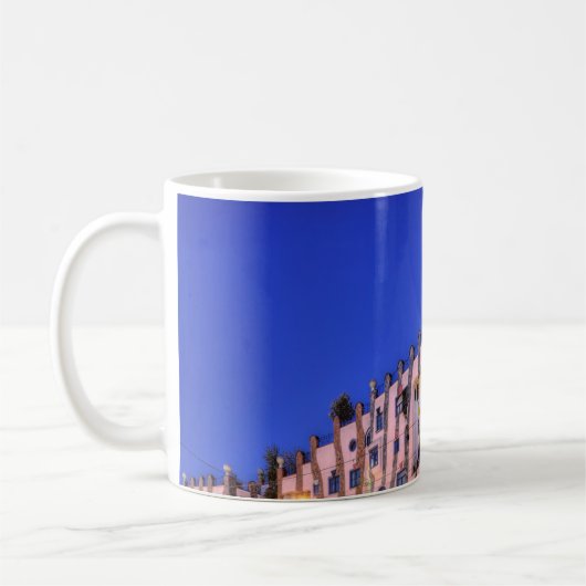マクデブルクの写真のHundertwasser コーヒーマグカップ (左)