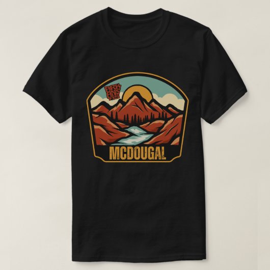 マクドゥーガル、アーカンソー州Tシャツ Tシャツ (デザイン正面)