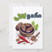 マクドゥース（なすのピクルス） 招待状 (正面)