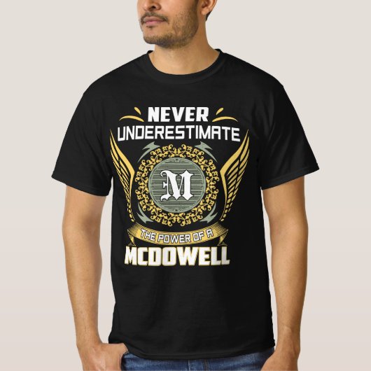 マクドウェルの力を過小評価するな Tシャツ (正面)