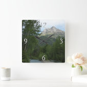 マクドナルドクリークアットグレイシャナショナルパーク スクエア壁時計 (ホーム)