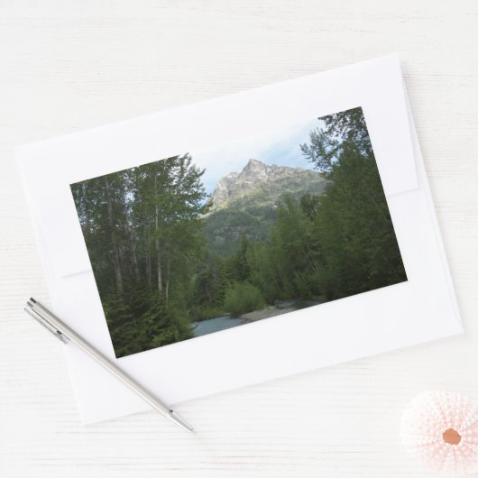 マクドナルドクリークアットグレイシャナショナルパーク 長方形シール (封筒)