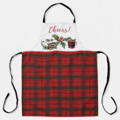 マクドナルドスレモダンオリジナルタータンチェッククリスマス エプロン (正面)