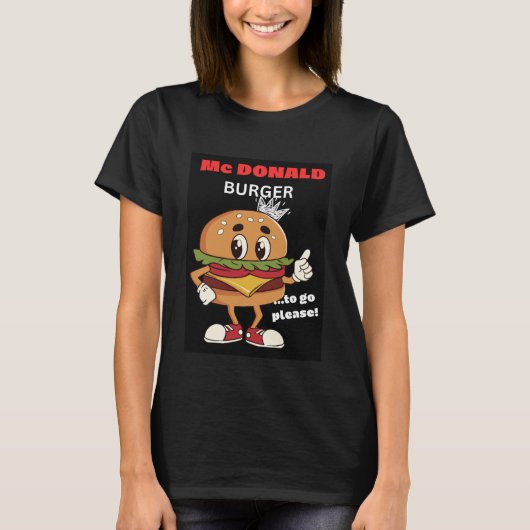 マクドナルドバーガーのTシャツ Tシャツ (正面)