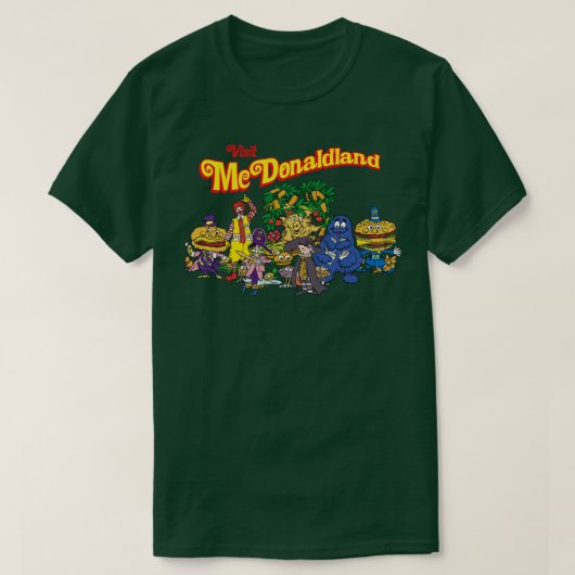 マクドナルドランドを訪れる Tシャツ (デザイン正面)