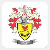 マクドナルド家紋コートオブアームズ スクエアシール (正面)