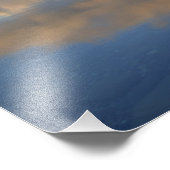 マクドナルド湖から非常に寒い日に霧が立つ フォトプリント            (角)