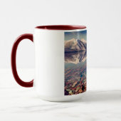 マクドナルド湖の氷河の反射 マグカップ (左)