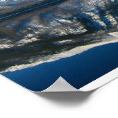 マクドナルド湖の鏡画像 ポスター (角)