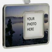 マクドナルド湖アットサンライズI シルバープレートフレームオーナメント (右)