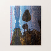 マクドナルド湖氷河公園。クリスマスの挨拶 ジグソーパズル (縦)