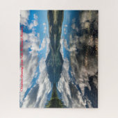 マクドナルド湖氷河公園。クリスマスグリーティング ジグソーパズル (縦)