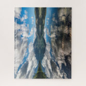 マクドナルド湖氷河公園。クリスマスグリーティング ジグソーパズル (縦)