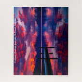 マクドナルド湖氷河公園。クリスマスグリーティング ジグソーパズル (縦)