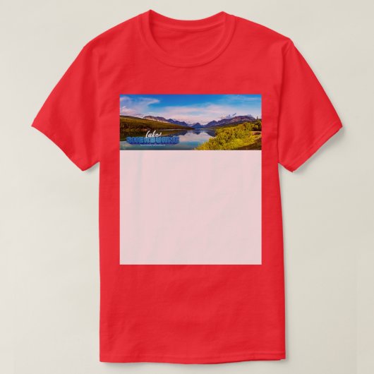 マクドナルド湖氷河国立公園 Tシャツ (デザイン正面)