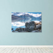 マクドナルド湖 キャンバスプリント (インサイチュ (ウッドフロア))