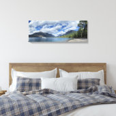 マクドナルド湖 – 氷河の国立公園 キャンバスプリント (インサイチュ (寝室))