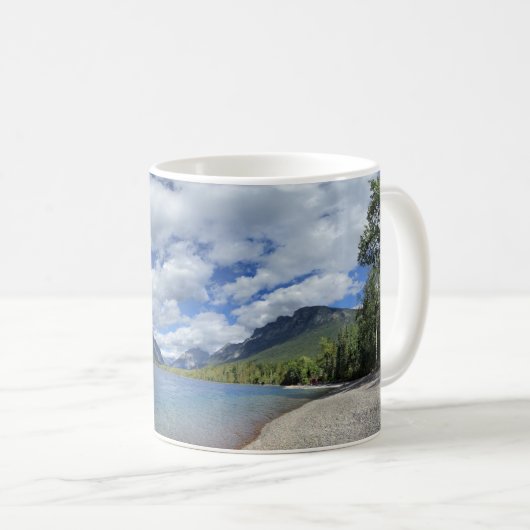 マクドナルド湖 – 氷河の国立公園 コーヒーマグカップ (正面右)