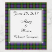 マクドナルド結婚スコティッシュのワインラベル ワインラベル (シングルラベル)