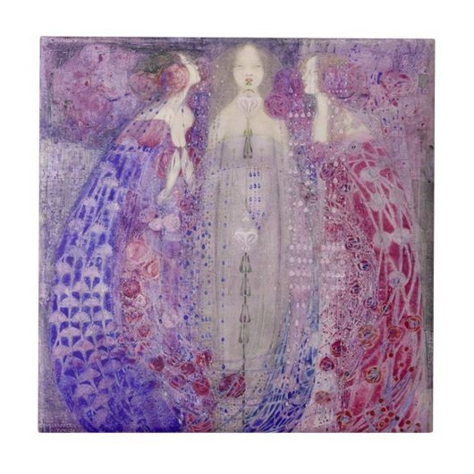 マクドナルド·アールヌーボー·ザ·スリー·パフューム タイル (正面)