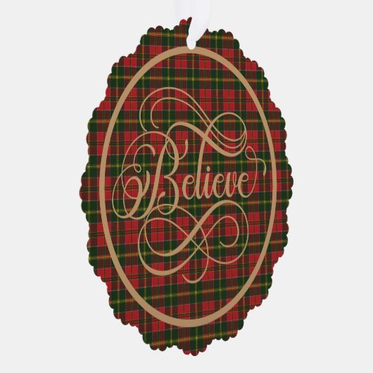 マクドナルド・キングスバーグスコットランドタータンチェッククリスマス オーナメントカード (右)