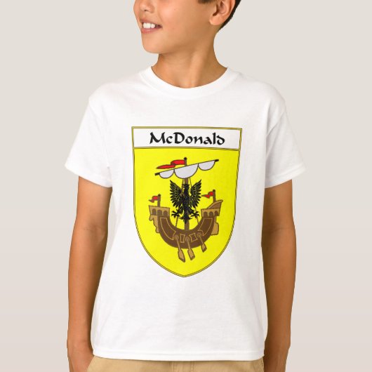 マクドナルド・コート・オブ・アームズ/家紋 Tシャツ (正面)