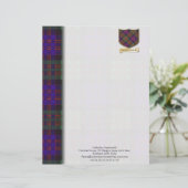 マクドナルド タルタン柄のデザインペーパー レターヘッド (スタンド正面)