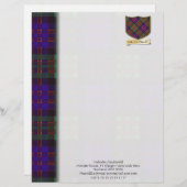 マクドナルド タルタン柄のデザインペーパー レターヘッド (正面/裏面)