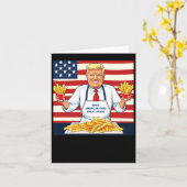 マクドナルド・フライを提供するトランプ カード (黄色い花)